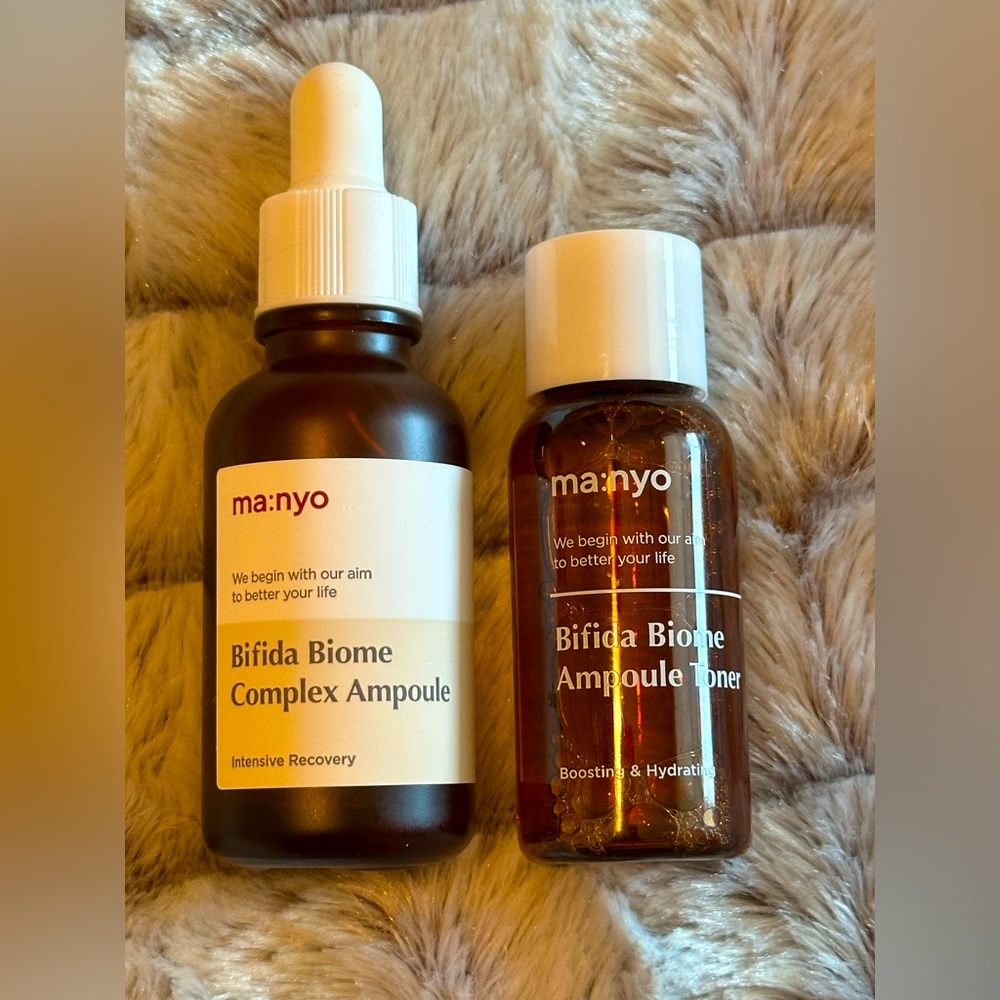 Bifida Biome Complex Ampoule Set - full size serum and travel size ampoule toner